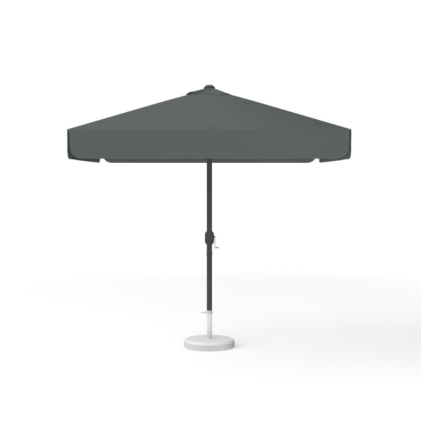 Sonnenschirm anthrazit, quadratisch, 250 x 250 cm mit Kurbel, einfarbig