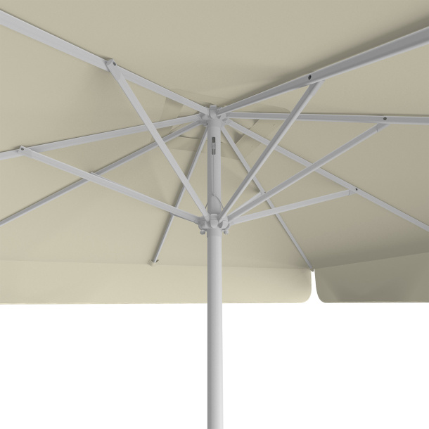 Sonnenschirm beige, 250 x 250 cm, Ansicht von unten