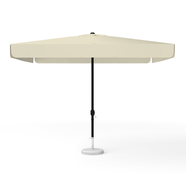 Sonnenschirm beige, quadratisch, 300 x 300 cm mit Kurbel, einfarbig