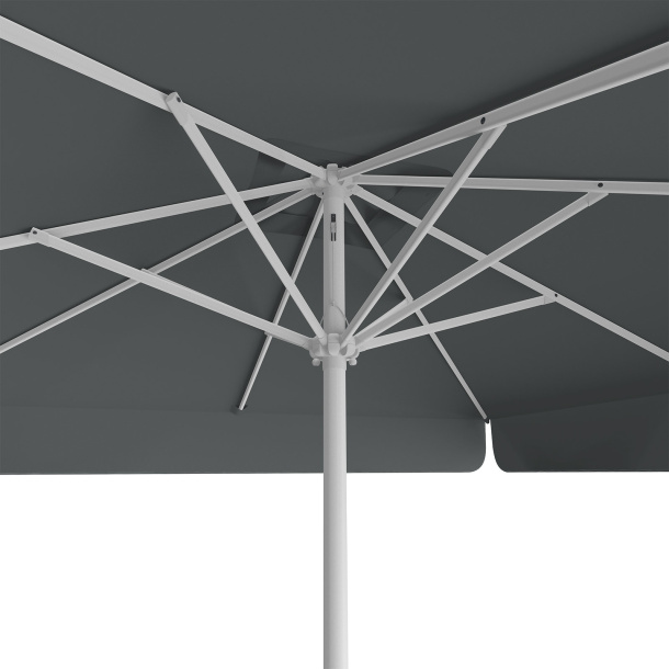 Sonnenschirm anthrazit, 250 x 250 cm, Ansicht von unten
