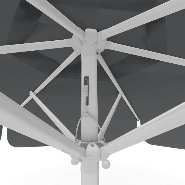 Sonnenschirm anthrazit, ø 250 cm, Detail Seilzug