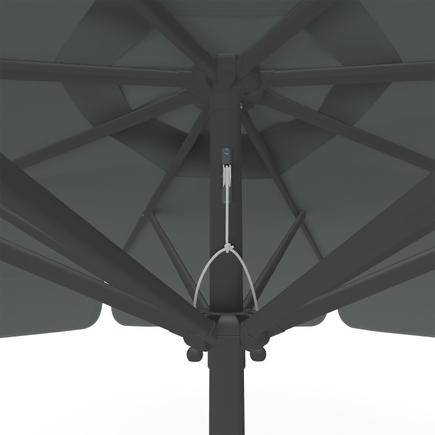 Sonnenschirm anthrazit, ø 300 cm, Detail Seilzug