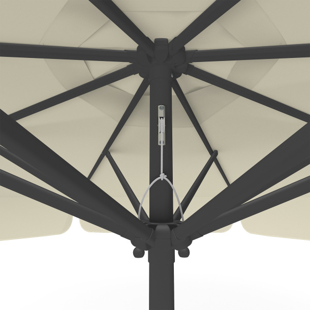 Sonnenschirm beige, ø 300 cm, Detail Seilzug