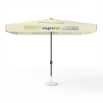 Sonnenschirm mit Logodruck, 300 x 300 cm, 2 Segmente bedruckt