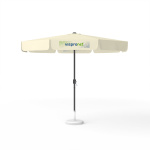 Sonnenschirm mit Logodruck, ø 300 cm, 2 Volants bedruckt