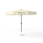 Sonnenschirm mit Logodruck, ø 300 cm, 4 Volants mit 1 Motiv bedruckt