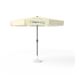 Sonnenschirm mit Logodruck, ø 300 cm, 4 Segmente mit 1 Motiv bedruckt