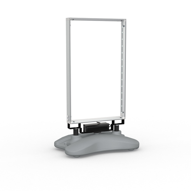 System Kundenstopper Lightbox Akku