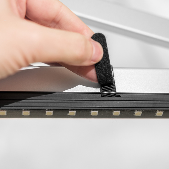 Klettband - ideal für die Befestigung an Profilen, Streben oder Stangen