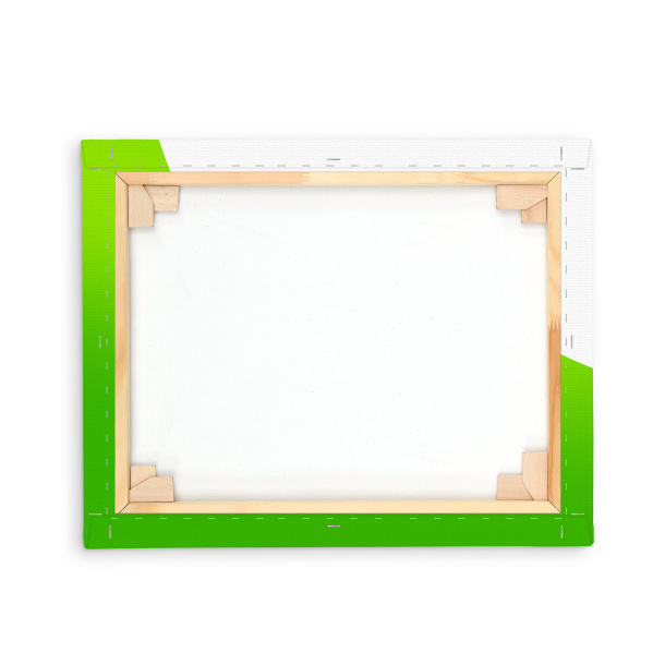 Poster / Foto-Leinwand mit Keilrahmen, Rückseite