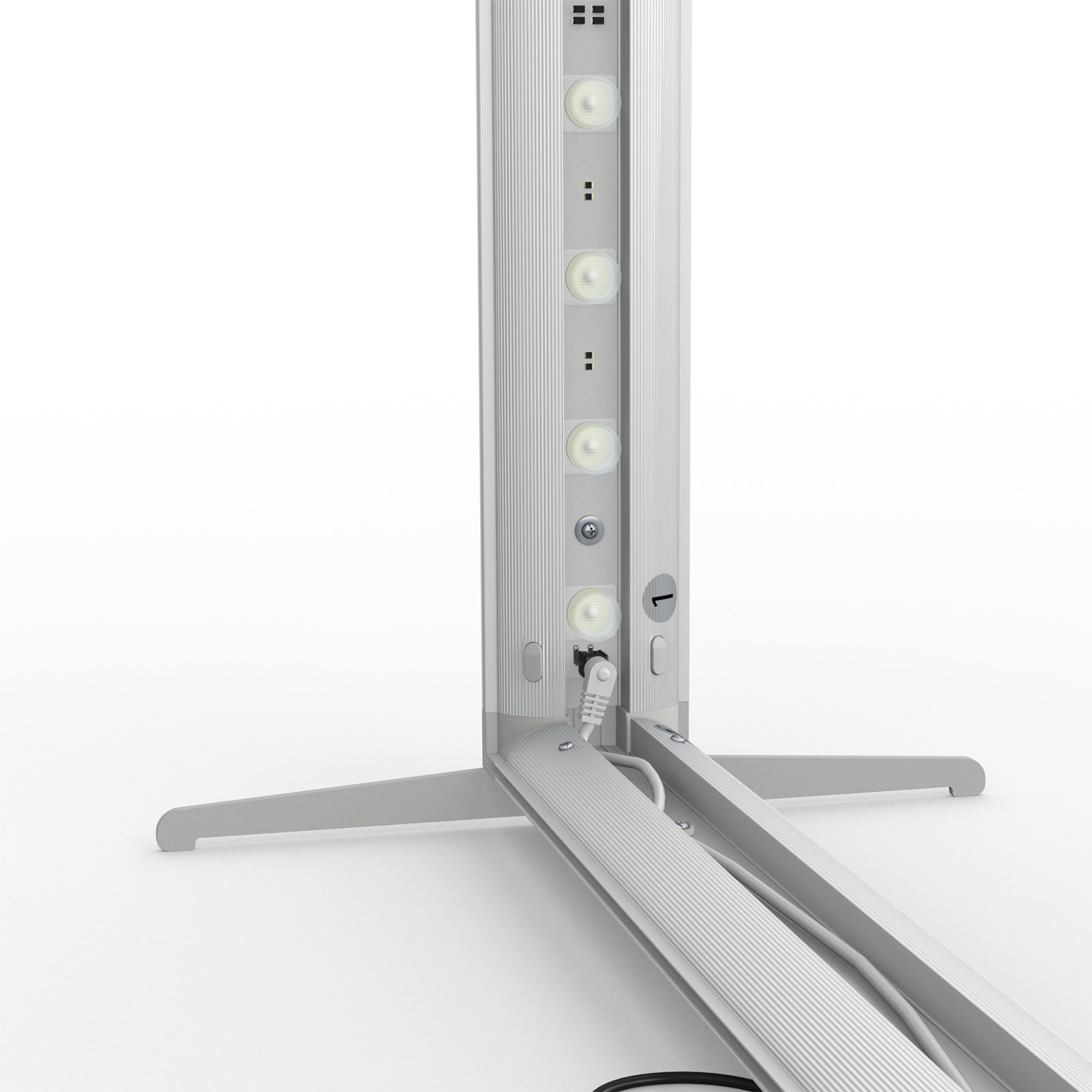 Messetheke Lightbox click, Detail: Ecke