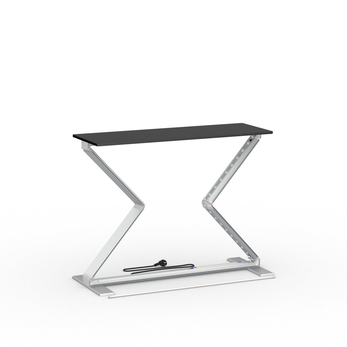 Messetheke Lightbox fold, teilweise gefaltet