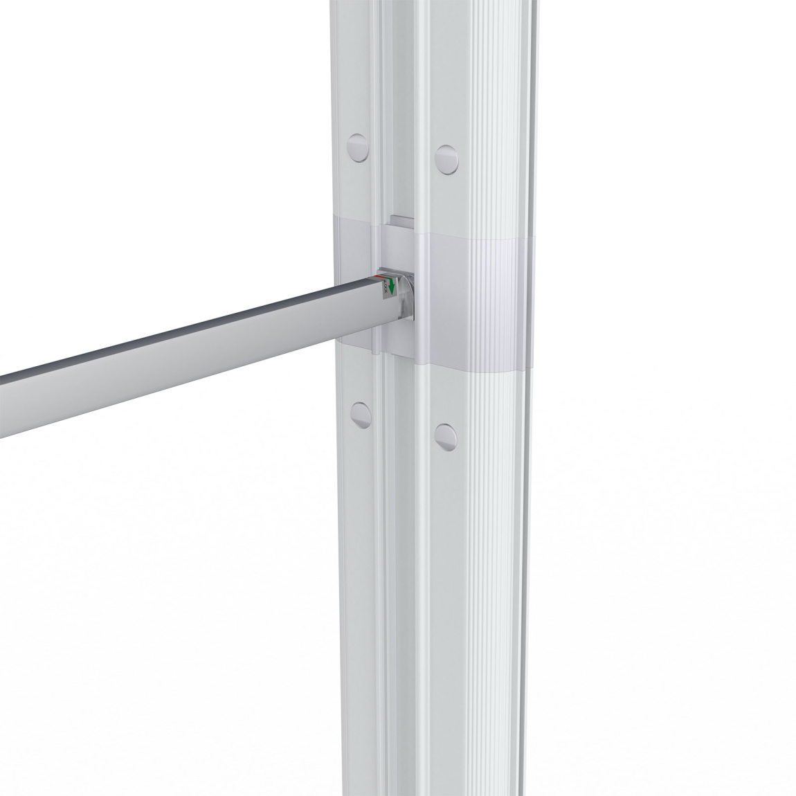 Messewand Lightbox flex, Detail: Stützstange