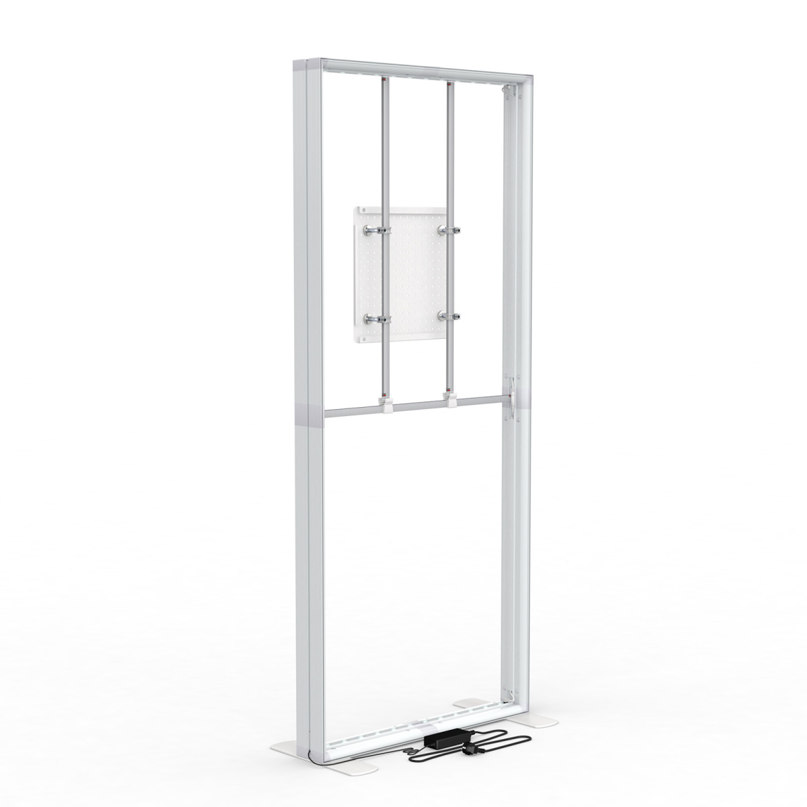 Befestigung Lochrasterplatte an Stützstangen