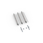 Lieferumfang Kederrahmen flex, Systembreite 300 cm, Systemhöhe 200 cm