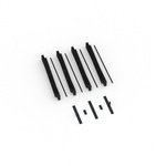 Lieferumfang Kederrahmen flex, Systembreite 400 cm, Systemhöhe 200 cm, schwarz