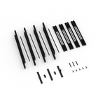 Lieferumfang Kederrahmen flex, Systembreite 400 cm, Systemhöhe 300 cm, schwarz