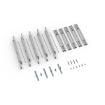 Lieferumfang Kederrahmen flex, Systembreite 500 cm, Systemhöhe 300 cm