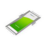 Alu-Liegestuhl, zusammengeklappt