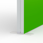 Messewand Lightbox flex, Detail: Fuß für freistehende Variante