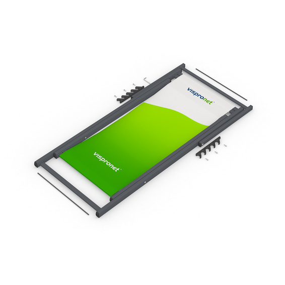 Alu-Liegestuhl, zusammengeklappt