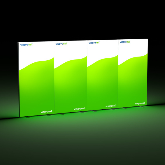 Messewand Lightbox click 400 x 200 cm