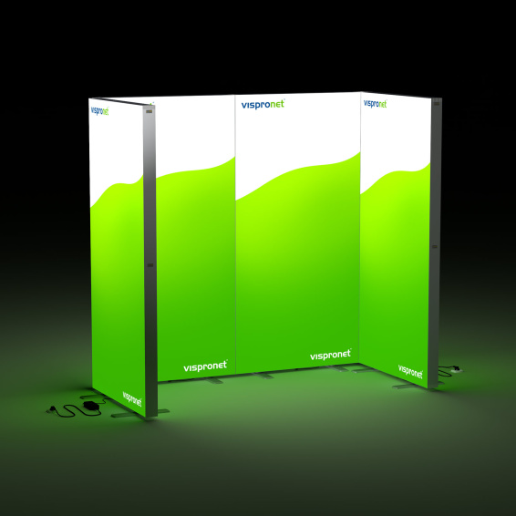 Messewand Lightbox click, Stellvariante Messestand