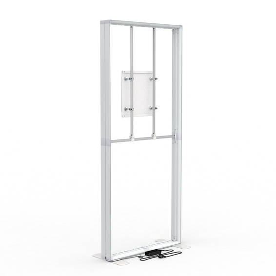 Befestigung Lochrasterplatte an Stützstangen