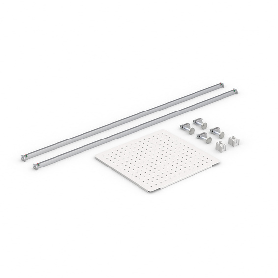 Lochrasterplatte Höhe 125 cm