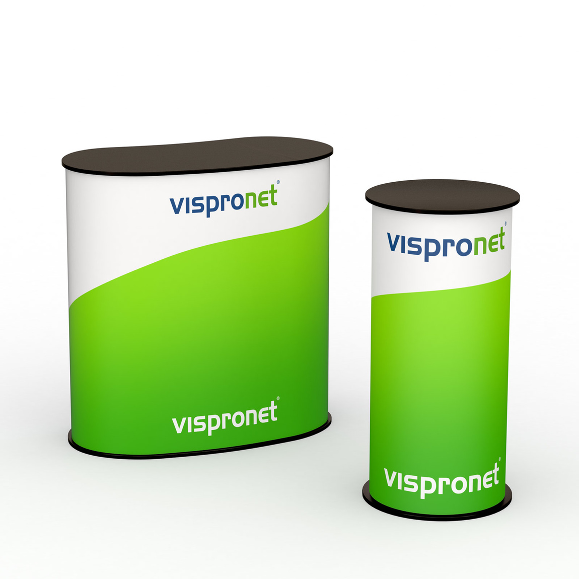 Messetheke Lamellen Counter in 2 Formen erhältlich