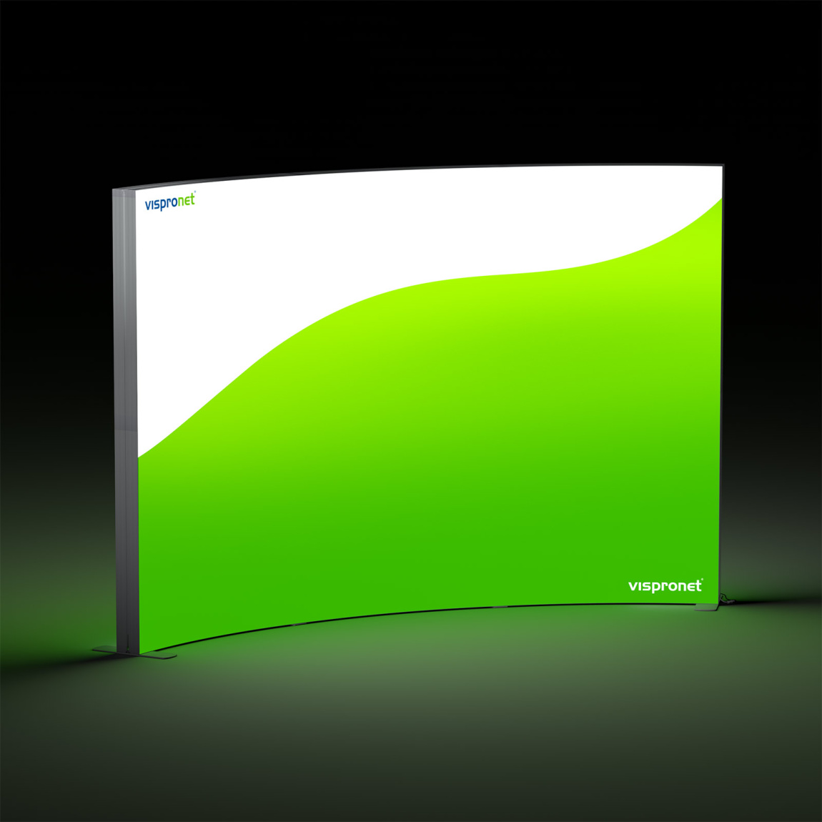 Lightbox flex Ersatzdruck - gebogene Front 