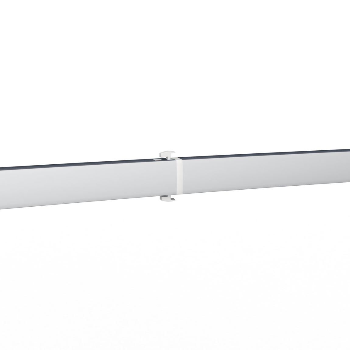 Messewand Lightbox flex curved, Detail: Klickmechanismus der Stützstange