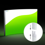 Lightbox Messewand flex curved