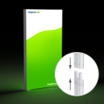 Lightbox Messewand flex curved