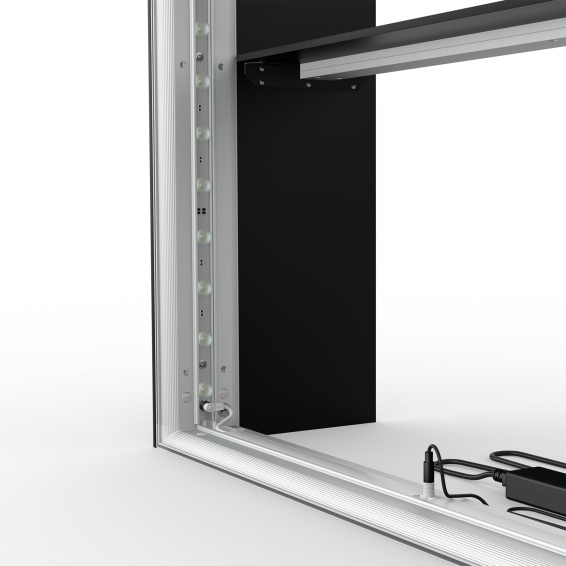 Messetheke Lightbox flex Select mit LED Beleuchtung