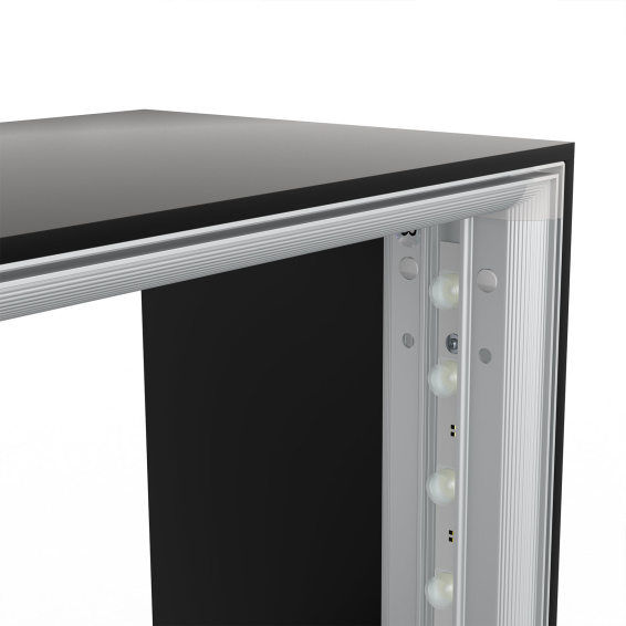 Messetheke Lightbox flex Select mit praktischer Klickverbindung