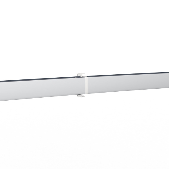 Messewand Lightbox flex curved, Detail: Klickmechanismus der Stützstange