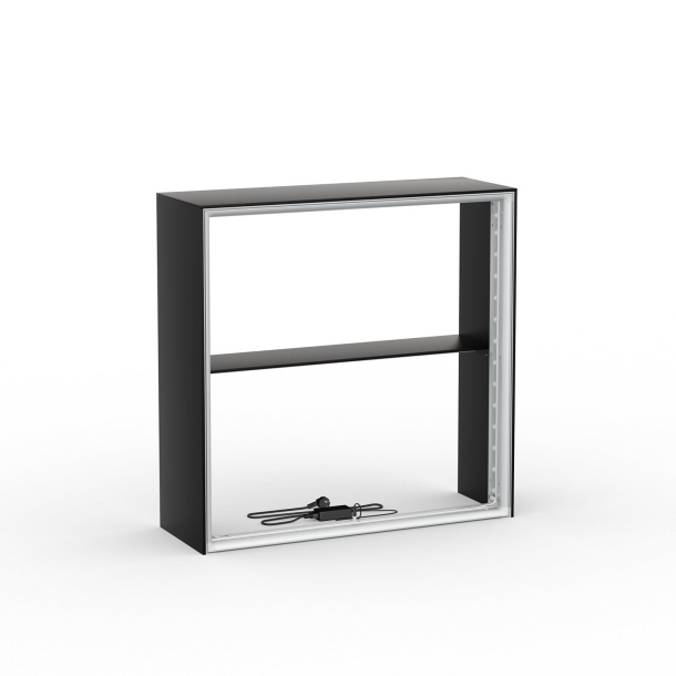 Messetheke Lightbox flex Select ohne Druckteil, Vorderansicht