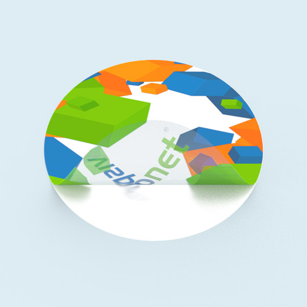 ohne Weißdruck: Motiv lichtdurchlässig, unbedruckte Flächen transparent