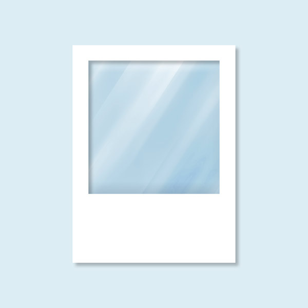 Wand Hexagon mit Panoramafenster, weiß, ohne Druck, 150 x 200 cm