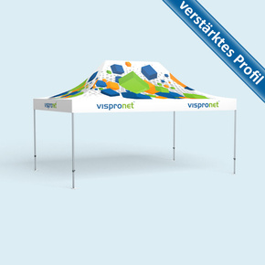 Faltpavillon Premium 3 x 4,5 m, mit Druck, ohne Wände