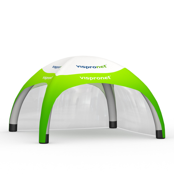 Eventzelt Air 5 x 5 m mit 2 transparenten Vollwänden
