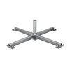 Plattenständer 104 x 104 cm/8 kg mit Dorn für Rohr ø 60 mm, ohne Betonplatten 