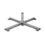 Plattenständer 104 x 104 cm/8 kg m. Dorn f. Rohr ø 60 mm, ohne Betonplatten