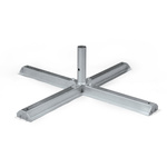 Plattenständer 88 x 88 cm/5,5 kg mit Dorn für Rohr ø 50 mm, ohne Betonplatten
