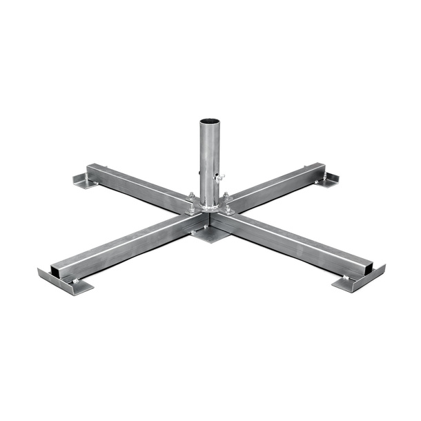 Plattenständer 104 x 104 cm/8 kg m. Dorn f. Rohr ø 60 mm, ohne Betonplatten