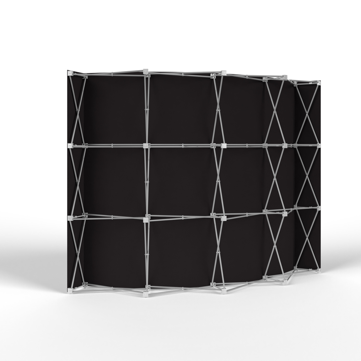 Messewand  Pop Up Klett, Rückseite mit Multisol® X Opak SE, Opazität: 100 %