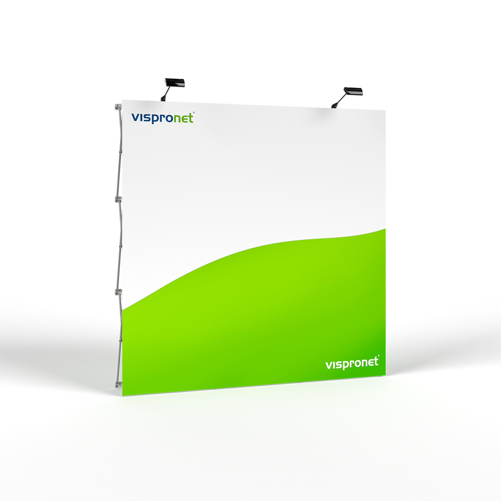 Messewand Pop Up Klett 3 x 3, Beleuchtung optional