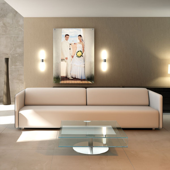 Ihr Hochzeitsfoto als Poster auf einer Aluminiumverbundplatte