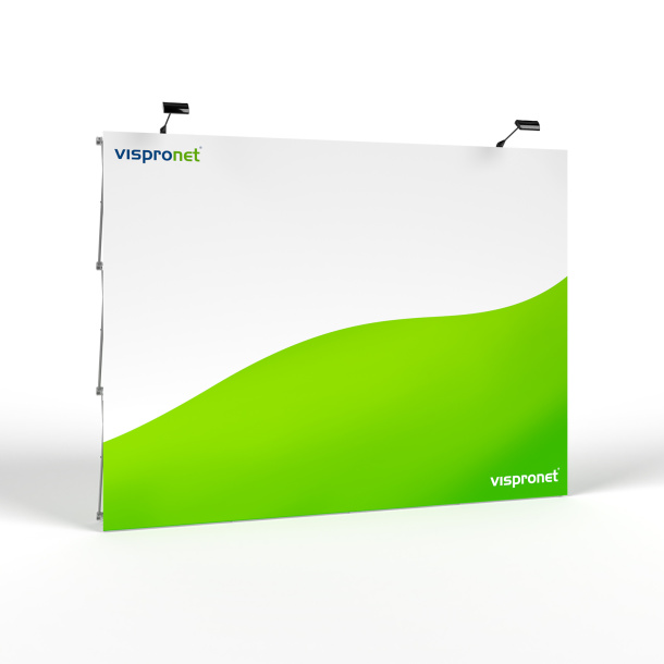Messewand Pop Up Klett 4 x 3, Beleuchtung optional